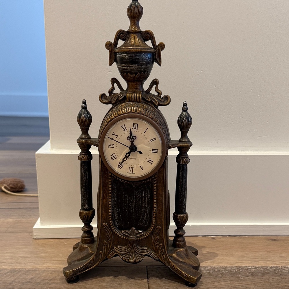 Vintage Bronze Mantel Clock